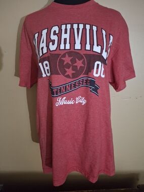 Nashville Tennessee Music CityPink Graphic T Country Music Tourist Vacation
